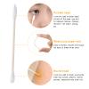 Cotton Swabs, Individually Wrapped Cotton Buds, 200 Count Biodegradable Cotton Tip Applicator Suitable for Ear, Beauty Care, Cleaning, Make-upRound and Pointed Shape Cotton Heads view 4