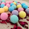 prettDliJUN 1PC Sea Salt Bubble Bath Bomb Skin Aromatherapy Bath Bomb Bath Salt Ball For Kids Adults Teens Blue 1size view 2