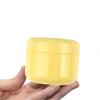 20 Pcs 100ml Empty Round Yellow Plastic Cream Container Jars Face Cream Lotion Pot Cosmetics Container DIY Makeup Sample view 3