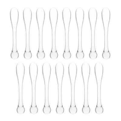 15pcs Cosmetic Spatula Facial Cream Spatula Acrylic Makeup Scoop Mixing Spoon Eye Roller Tool for Facial Skincare Supplies
