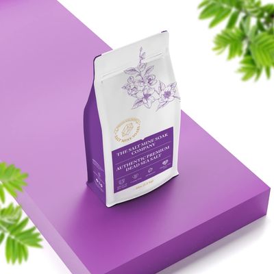 Spearmint Authentic Premium Coarse Grain (2mm) Dead Sea Salt 10 lbs - Custom - Pink