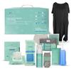 Mama & Wish Postpartum Essentials Kit (14-Piece) - Includes Hospital Post Partum Essentials for Women After Birth, Labor and Delivery Gown, Peri Bottle, Witch Hazel Foam, Pad Liners & More! view 1