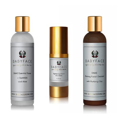 Babyface DMAE Kit, Skin Firming and Pore Reduction, Deluxe 3 Piece Set, Gift