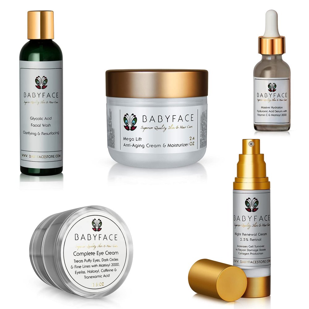 Babyface Anti-Aging Classic Beauty Kit: Complete Set, Deluxe 5 Piece, Gift