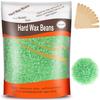Yovanpur Hard Wax Beads for Brazilian Waxing, At Home Pearl Wax for Bikini, Face, Eyebrow, Legs - 300g (10 Oz) with 10 Wax Spatulas (Light Green-Aloe) view 1
