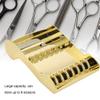 1 Pcs Hair Cutting Scissors Rack, Hair Shears Holder Barber Professional Hair Scissor Hair Cutting Tools For Hairdressers Holder Racks (Gold) view 4