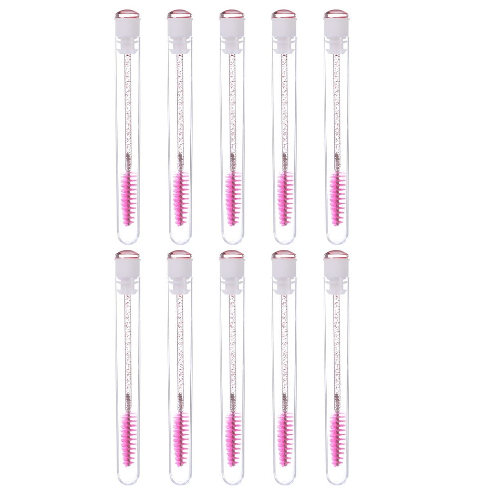 Beaupretty 10pcs Portable Eyelash Brush Spiral Wands for Natural Makeup Eyelash and Eyebrow Brushes for Travel and Daily Use Face
