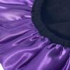 Aquior Shower Cap,Extra Large Triple Layer Bathing Cap with Dry Hair Function for Women Microfiber Terry Cloth Silky Satin 100% Waterproof Reusable Long Hair Bath Caps (Purple) view 4