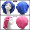 2packs of Satin Sleep Cap, Adjustable Satin Cap, Silk Bonnet, Reusable Bath Hair Cap for Night Sleeping Reversible Double Layer 2 Pack view 2