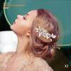 2 Pcs Bridal Wedding Hair Comb Rhinestone Silver Bridal Side Comb Crystal Rhinestone Hair Accessories for Women and Girls view 4