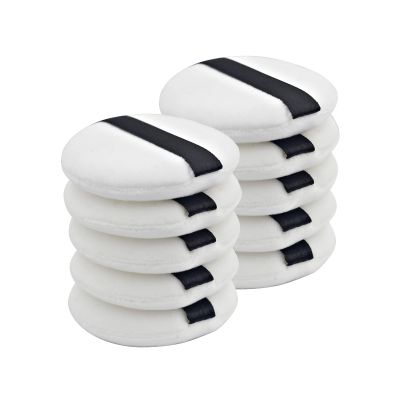 10PCS Powder Puff 2.16 inch Powder Makeup Puffs Pads Makeup with Ribbon Face Powder Puffs for Loose and Foundation Replacement (10PCS Normal Size 2.16 Inch)