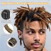 110 PCS Viking Beard Beads, AngleKai Gold Hair Accessories for Viking Hair Beads Beard Braiding Kits for Men and Women(Gold) view 3