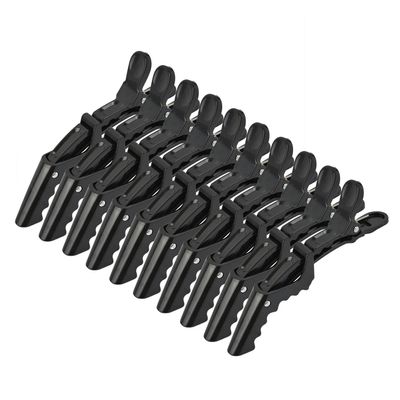 10 Pcs Hair Clips for Women  Alligator Styling Sectioning Clips Professional Barber Clips of Salon (Black)