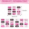180 Pieces Breast Cancer Awareness Face Tattoos Pink Breast Cancer Stickers Pink Ribbon Temporary Tattoos for Women for Party Fundraising Accessories Decoration view 3