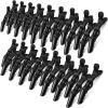 MTLEE 80 Pack Alligator Wide Teeth Hair Sectioning Clips for Women Home Styling (Black) view 1