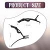 MTLEE 80 Pack Alligator Wide Teeth Hair Sectioning Clips for Women Home Styling (Black) view 2