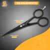 BROSTACHE Beard & Mustache Scissors for Men 5, 2 comb & Beautiful Travel Pouch, Hand forged with Bevel edge For precision, Extremely Sharp Scissor, Trimming scissors view 3