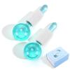 CIBLUTY Ice Globes for Facials- Freezer Free Face Rollers with Essence for Daily Beauty Routines, Skin Massagers Globes Durable Quartz Glass for Reduce Puffiness Skin Cooling (Update Green) view 1