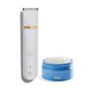 Bushbalm Nude Exfoliating Scrub (236 ml) for Ingrown Hair & Razor bumps Prevention and Francesca Trimmer Electric Shaver for Close Grooming and Pre-Wax Preparation view 1
