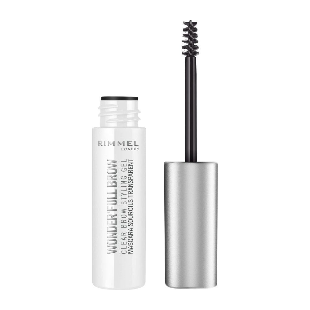 Rimmel London WonderFullBrow Styling Gel Eyebrow Mascara, Long-Wearing, Lightweight, Precision Brush, 004, Clear, 0.15oz