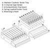 Azar Displays 8 Compartment Clear Cosmetic Tray with Tester Tray, Spring Pushers, 2-Pack view 2