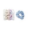 The Original Scrunchie Girls Fashion Gift Set Includes 6 Unique Designs: Pastel Rainbow Velvet, Cream Velour, Pink Velvet, White Faux Fur, Blue Velour, White Satin in Presentation Box view 2