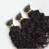 Loose Wave Nano Ring I Tip Human Hair Extension Brazilian Remy Pre Bonded Nano Rings Human Hair Micro Beads Short Loose Wave Microlinks Hair Bundles 100g 100strands (16inch 100strands, #1(Jet Black)) view 4
