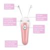 YUYTE Cordless Electric Threading Hair Removal for Women, Ladies Face & Body Epilator, Cotton Thread Included, Pink, Not Water view 2