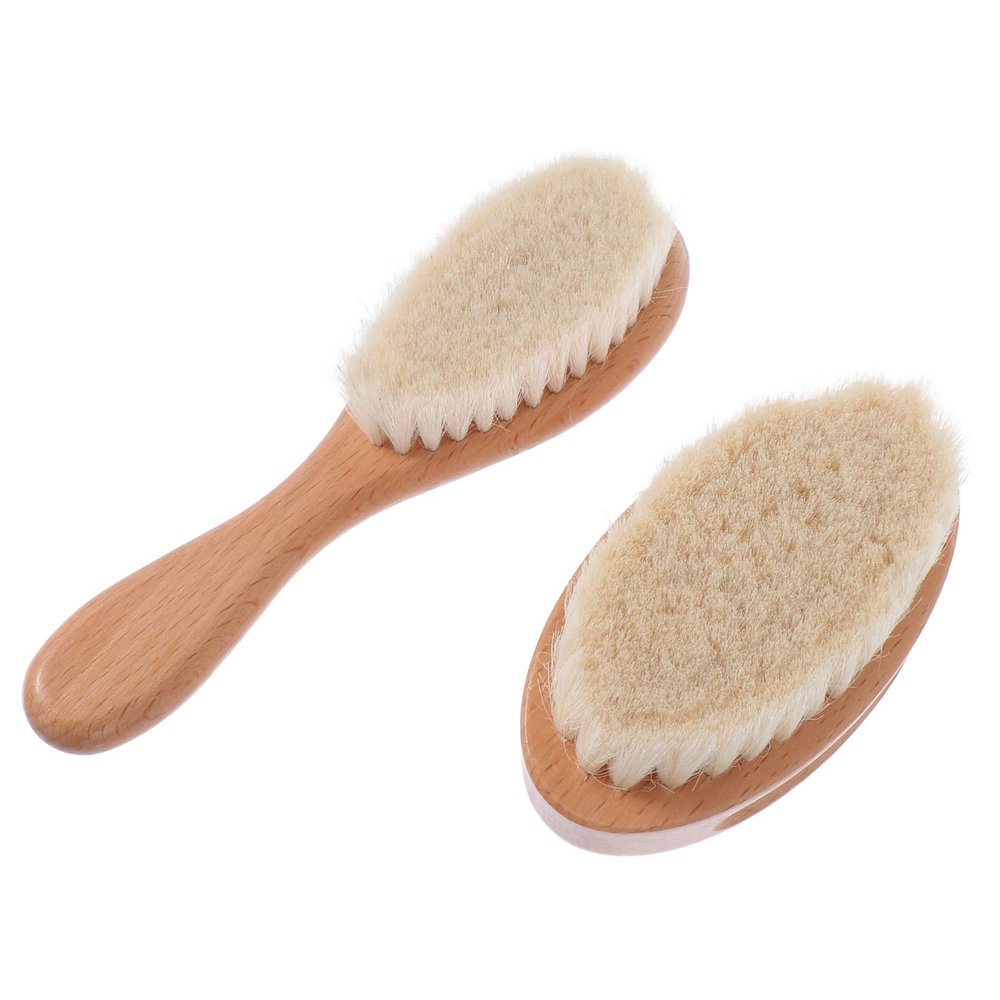 EXCEART 2pcs Shredded Hair Cleaning Brush Ergonomic Handle Brush for Haircuts and Showers for Barbers and Home Use