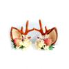 Christmas Hair Clips with Flower Horn Reindeer Antlers Hair Accessories Barrettes for Women Girls Christmas Gift (Red Strawberry) view 1