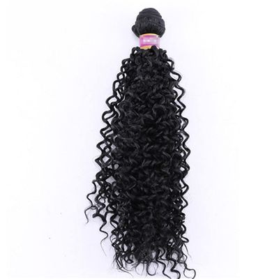 1 Bundle Kinky Curly Synthetic Hair Weave Bundles 16 18 20 Inches 70Gram Ombre Color Two Tone Curly Hair Bundles #1 1 bundle 16 inches
