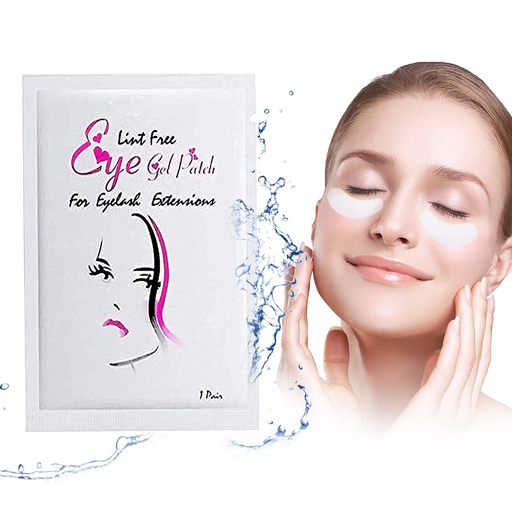 RZJZGZ Under Eye Gel Pads Eyelash Extension Pads Lint Free Extension Makeup Eye Gel Patches (100Pairs)