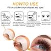 RZJZGZ Under Eye Gel Pads Eyelash Extension Pads Lint Free Extension Makeup Eye Gel Patches (100Pairs) view 3