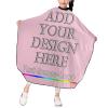 PrintOnDemand Custom Adult Haircut Cape 39x47 inch, Personalized Barber Styling Cape Add Your Image for Adults, Kids, Salon and Home,LightPink view 1