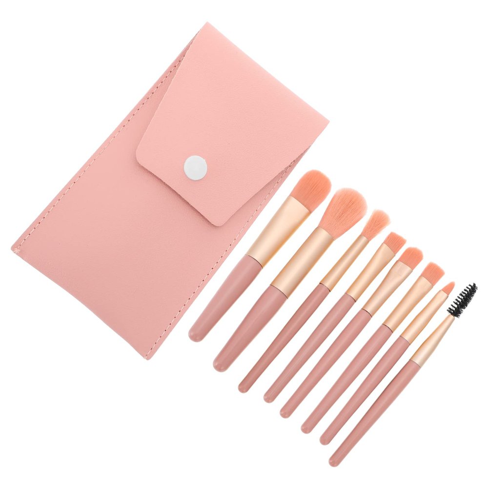 FOMIYES 8-piece Makeup Brush Set Pink Makeup Brushes Loose Powder Beauty Supply