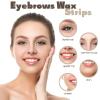 Maitys 400 Pieces Eyebrows Wax Strips Eyebrow Hair Removal Wax Paper Facial Strips for Women Men Lip Body Face(0.39 x 1.97 Inch,White) view 3