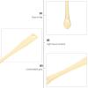 6pcs Electroplating Cream Spoon Makeup Spoons Tool Face Cream Applicator Facial Mask Scoop Face Tool Facial Scoop Makeup Mask Applicator view 4
