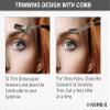HOME-X Eyebrow Scissors, Stainless Steel Eyebrow Trimmer, Eyebrow-Shaping Tool, Small Trimming Scissors for Grooming view 3