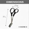 HOME-X Eyebrow Scissors, Stainless Steel Eyebrow Trimmer, Eyebrow-Shaping Tool, Small Trimming Scissors for Grooming view 4