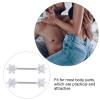 2pcs Charming Flower Shaped Papilla Studs Body Piercing Rings Breast Rings Body Piercing Jewelry Papilla Rings for Women view 3