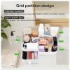 Abiudeng Makeup Organizer for Cosmetic with Drawers,Skincare Organizer for Bathroom for Lipsticks,Jewelry,Nail Care,Eyeshadows-Small White view 4