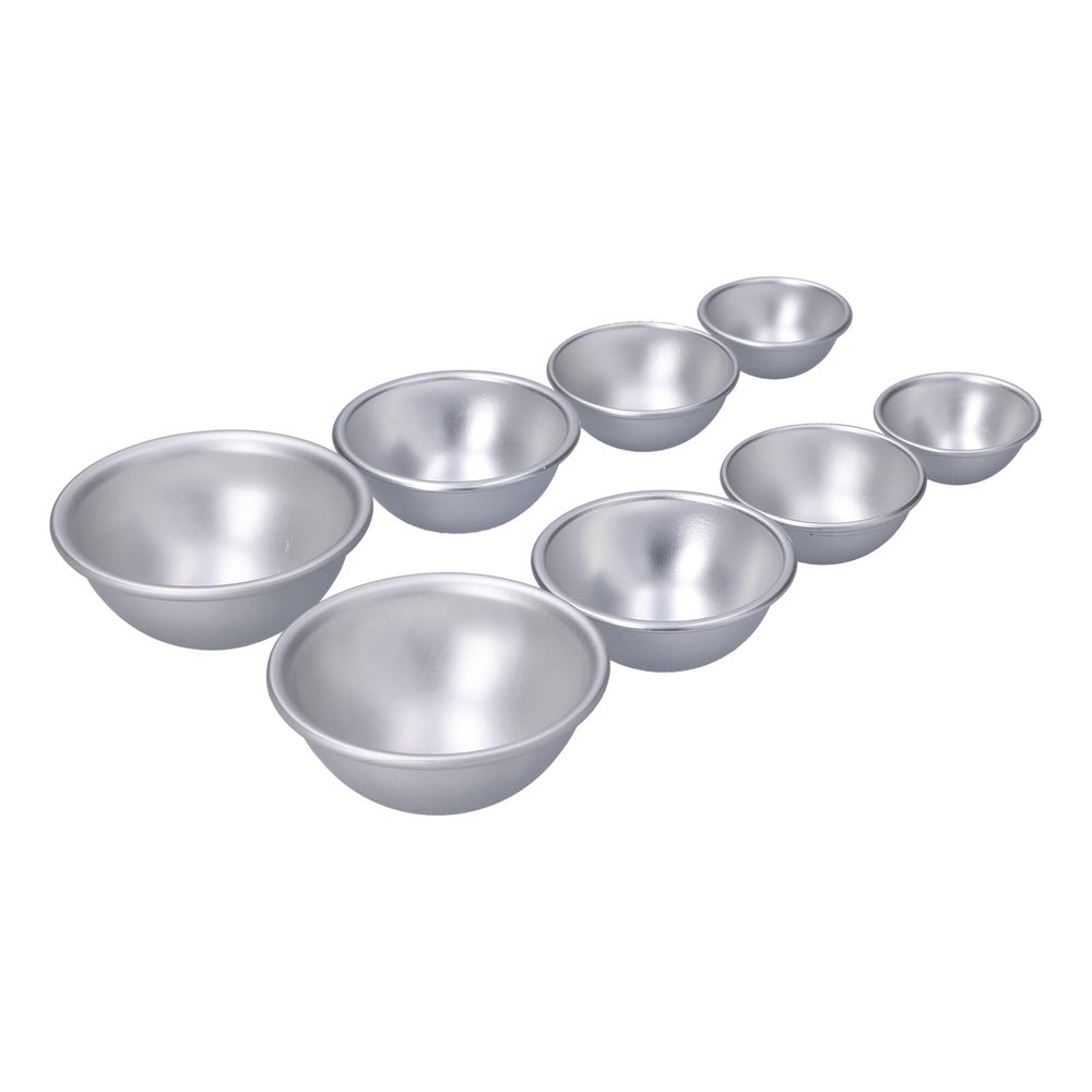 Bath Salt Balls, DIY Bath Salt Balls, Household Portable Aluminum Alloy Mousse Cake Baking Set, 8-Piece Kit