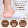 Spa Slippers, Disposable Slippers for Guests Bulk of 6 Pairs - Non-Slip Closed-Toe Premium White Spa Slippers Bulk with Travel Bags - Coral Fleece Hotel Slippers for Women and Men (6 Pair Medium) view 4