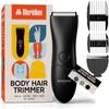 MERIDIAN - The Starter Package - Original Electric Body & Pubic Hair Trimmer Set, 1 Replacement Blade, Waterproof, Rechargeable for Men and Women, Onyx view 1