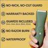 MERIDIAN - The Starter Package - Original Electric Body & Pubic Hair Trimmer Set, 1 Replacement Blade - Cordless, Waterproof, Rechargeable - for Men and Women - Easy & Pain-Free Grooming Kit - Sage view 2
