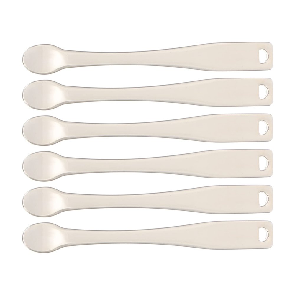 Healifty 6pcs Reusable Cosmetic Spoons Durable Facial Cream Applicators for Skincare Lotions Masks Easy Clean Beauty Tools for Creams and Lotions