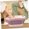 1pc Footbath Washing Foot Basin Bath Spa Tub Portable Wash Sink Wash Basin Soaking Tub Soaker Soak Bath Travel Bucket Massage Silica Gel view 4