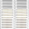 NSBELL 36PCS Elastic Hook Hair Tie Styling Ponytail Holder Hooks Hair Cord (Black, Coffee and Apricot) view 1