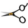 BRV MEN Razor Sharp Beard & Mustache Scissors - 5" - High Carbon Stainless Steel - Facial Hair Trimming Shears - RIGHT HANDED, Black view 1