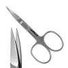 By MILLY High Carbon Stainless Steel Professional Nail Scissors for Manicure | Razor Sharp Curved Blade Beauty Scissors for Women (Silver) view 1